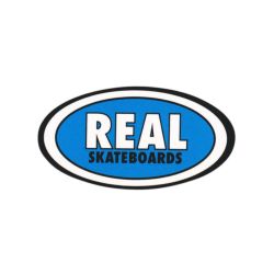 REAL STICKER リアル ステッカー CLASSIC OVAL SMALL 330 BLUE スケートボード スケボー