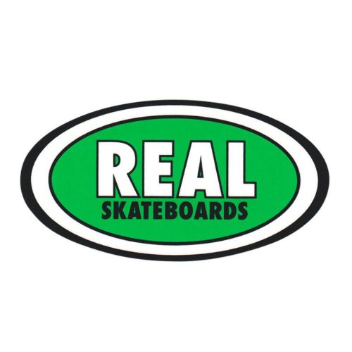 REAL STICKER リアル ステッカー CLASSIC OVAL MEDIUM 440 GREEN スケートボード スケボー
