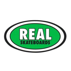 REAL STICKER リアル ステッカー CLASSIC OVAL MEDIUM 440 GREEN スケートボード スケボー