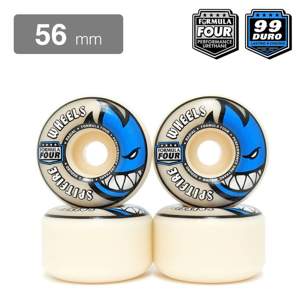 SPITFIRE WHEEL スピットファイヤー ウィール FORMULA FOUR (F4) RADIALS 99D 56mm スケートボード スケボー