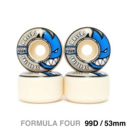 SPITFIRE WHEEL スピットファイヤー ウィール FORMULA FOUR (F4) RADIALS 99D 53mm スケートボード スケボー