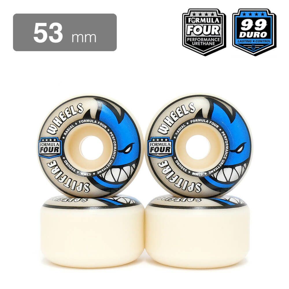 SPITFIRE WHEEL スピットファイヤー ウィール FORMULA FOUR (F4) RADIALS 99D 53mm スケートボード スケボー