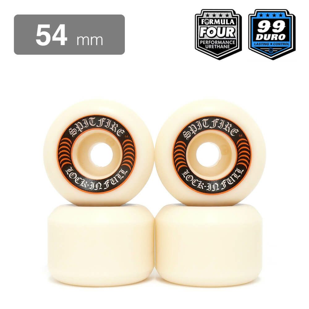 SPITFIRE WHEEL スピットファイヤー ウィール FORMULA FOUR (F4) LOCK-IN FULL 99D 54mm スケートボード スケボー