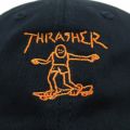 THRASHER CAP スラッシャー キャップ GONZ OLD TIMER BLACK/ORANGE スケートボード スケボー 4