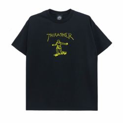 THRASHER T-SHIRT スラッシャー Ｔシャツ GONZ（US企画） BLACK スケートボード スケボー 