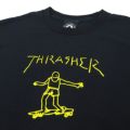 THRASHER T-SHIRT スラッシャー Ｔシャツ GONZ（US企画） BLACK スケートボード スケボー 1