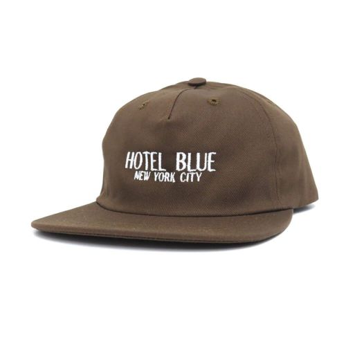 HOTEL BLUE CAP ホテルブルー キャップ LOGO BROWN スケートボード