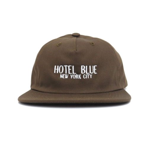 HOTEL BLUE CAP ホテルブルー キャップ LOGO BROWN スケートボード