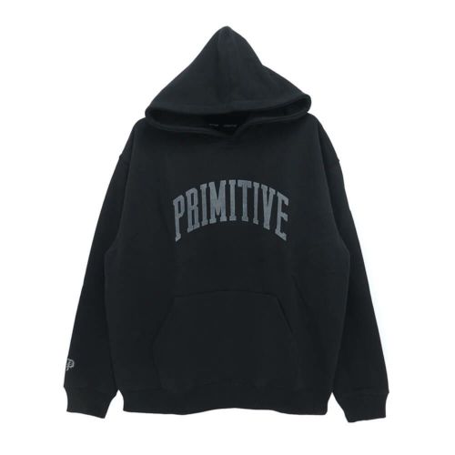 PRIMITIVE HOOD プリミティブ パーカー COLLEGIATE ARCH HW BLACK