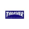 THRASHER STICKER スラッシャー ステッカー BOX MAG LOGO 220（US企画） BLUE/WHITE スケートボード スケボー