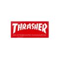 THRASHER STICKER スラッシャー ステッカー BOX MAG LOGO 220（US企画） RED/WHITE スケートボード スケボー