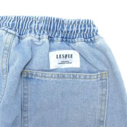 LESQUE PANTS レスケ パンツ ジーンズ DENIM TIEUP PANTS BLUE スケートボード スケボー 5