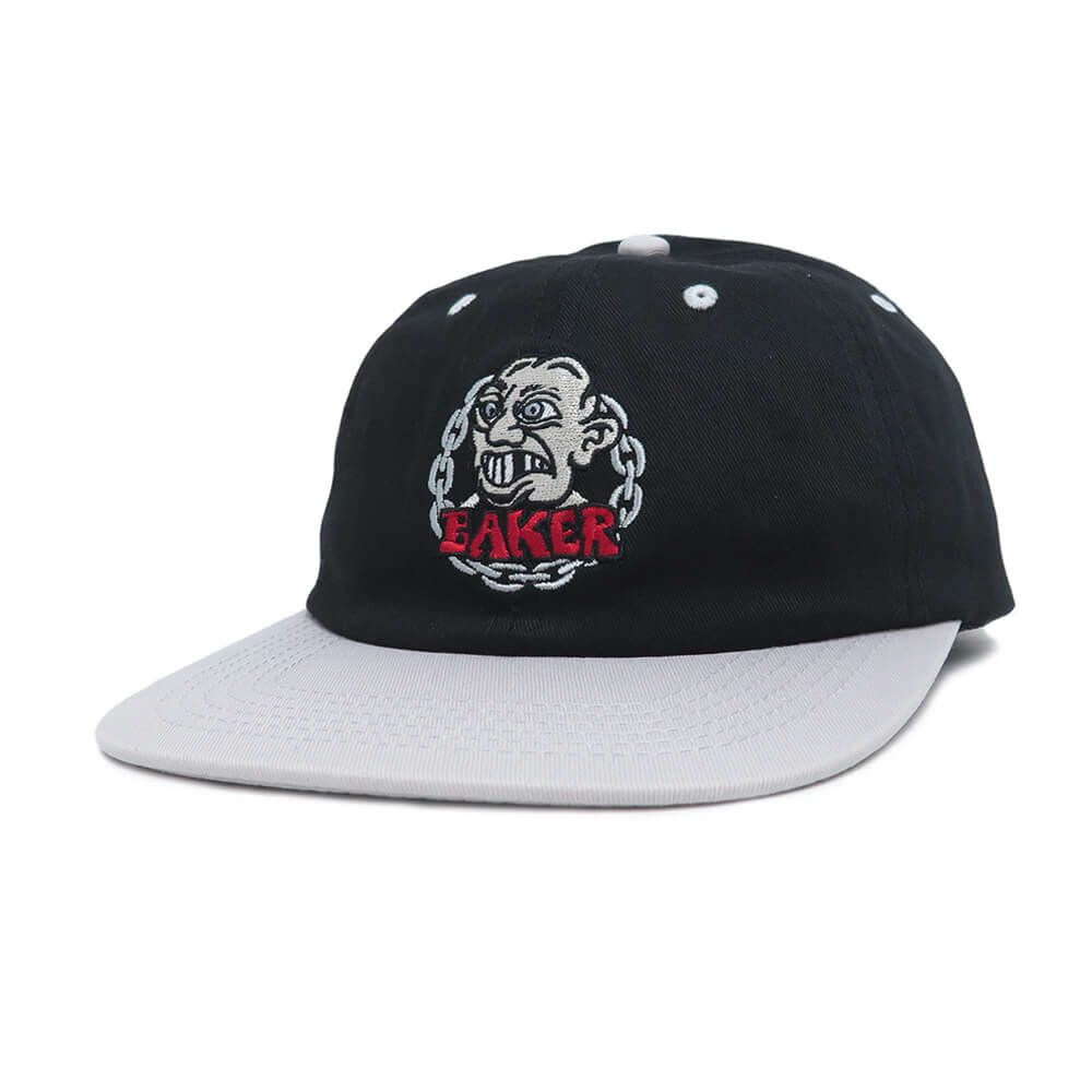 BAKER CAP ベイカー キャップ CHAIN SNAPBACK BLACK/TAN スケートボード スケボー 