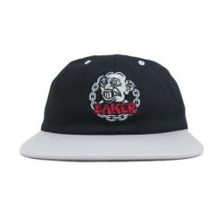 BAKER CAP ベイカー キャップ CHAIN SNAPBACK BLACK/TAN スケートボード スケボー 1