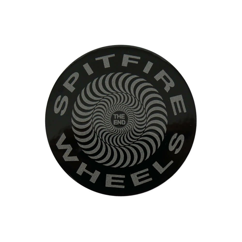 SPITFIRE STICKER スピットファイヤー ステッカー CLASSIC SWIRL SMALL BLACK/SILVER スケートボード スケボー