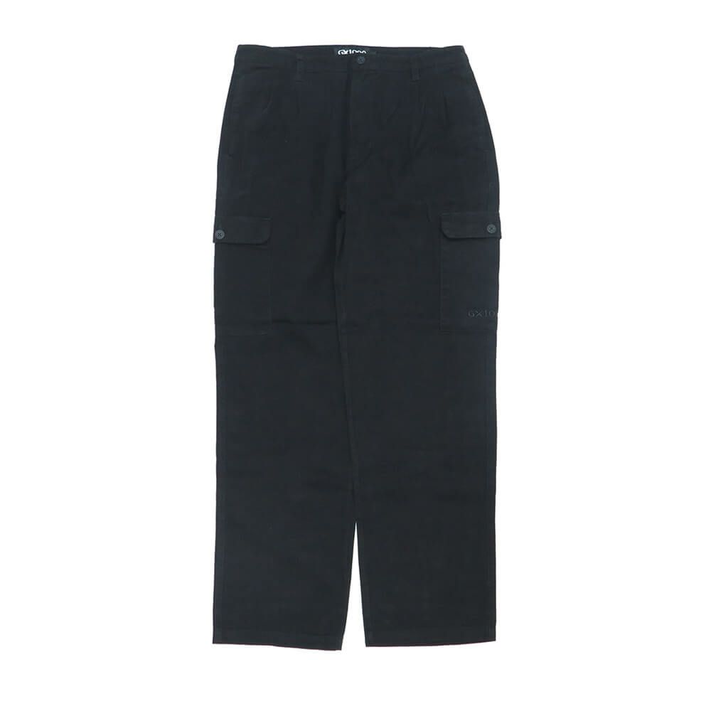 GX1000 PANTS ジーエックス1000 パンツ ジーンズ CARGO CHINO PANTS BLACK スケートボード スケボー |  スケートボードのカリフォルニアストリート