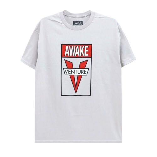 VENTURE T-SHIRT ベンチャー Tシャツ AWAKE GREY/RED スケートボード スケボー 
