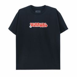 VENTURE T-SHIRT ベンチャー Tシャツ THROW BLACK/RED スケートボード