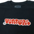 VENTURE T-SHIRT ベンチャー Tシャツ THROW BLACK/RED スケートボード スケボー 1