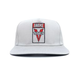 VENTURE CAP ベンチャー キャップ AWAKE SNAPBACK SILVER/RED スケートボード スケボー 1