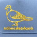 ANTIHERO CAP アンチヒーロー キャップ BASIC PIGEON SNAPBACK SLATE/ORANGE スケートボード スケボー 4