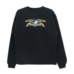 ANTIHERO CREW SWEAT アンチヒーロー トレーナー EAGLE BLACK スケート