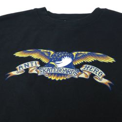 ANTIHERO CREW SWEAT アンチヒーロー トレーナー EAGLE BLACK スケートボード スケボー 1