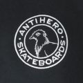 ANTIHERO HOOD アンチヒーロー パーカー BASIC PIGEON ROUND EMB BLACK/GREY 刺繍ロゴ スケートボード スケボー 2