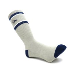 ANTIHERO SOCKS アンチヒーロー ソックス 靴下 BASIC PIGEON EMB LIGHT GREY/NAVY スケートボード スケボー 