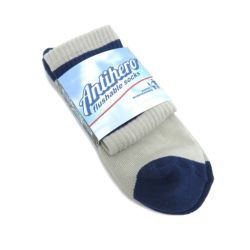 ANTIHERO SOCKS アンチヒーロー ソックス 靴下 BASIC PIGEON EMB LIGHT GREY/NAVY スケートボード スケボー 5