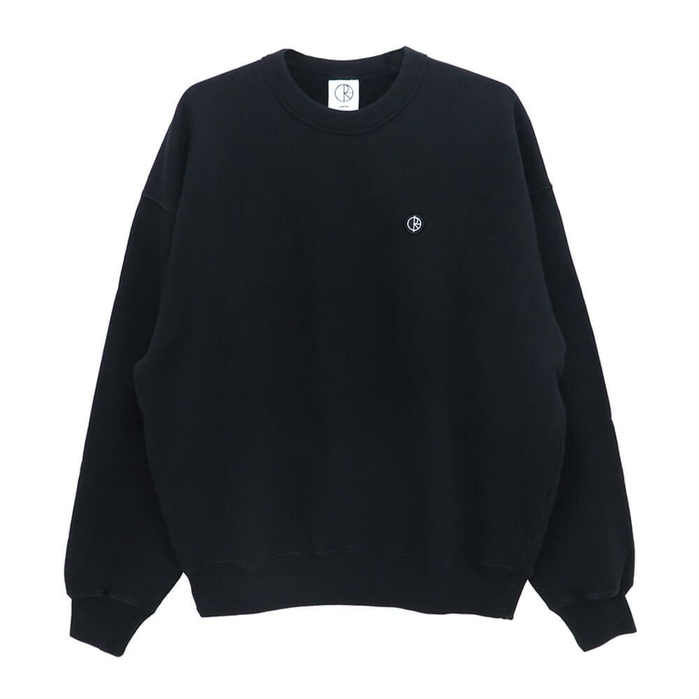 POLAR CREW SWEAT ポーラー トレーナー ED CREWNECK PATCH BLACK スケートボード スケボー