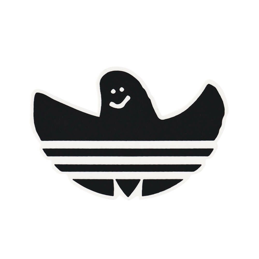 ADIDAS STICKER アディダス ステッカー SHMOO BLACK/WHITE スケートボード スケボー