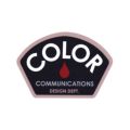 COLOR COMMUNICATIONS STICKER カラーコミュニケーションズ ステッカー DESIGN DEPT. BEIGE/BLACK スケートボード スケボー