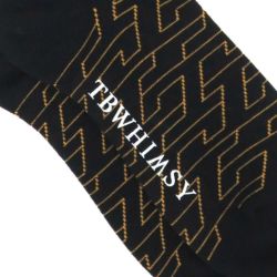  TIGHTBOOTH（TBPR）SOCKS タイトブース ソックス 靴下 T JACQUARED BLACK スケートボード スケボー 4