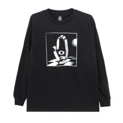 THEORIES LONG SLEEVE セオリーズ ロングスリーブTシャツ DIMENSIONS BLACK スケートボード スケボー 