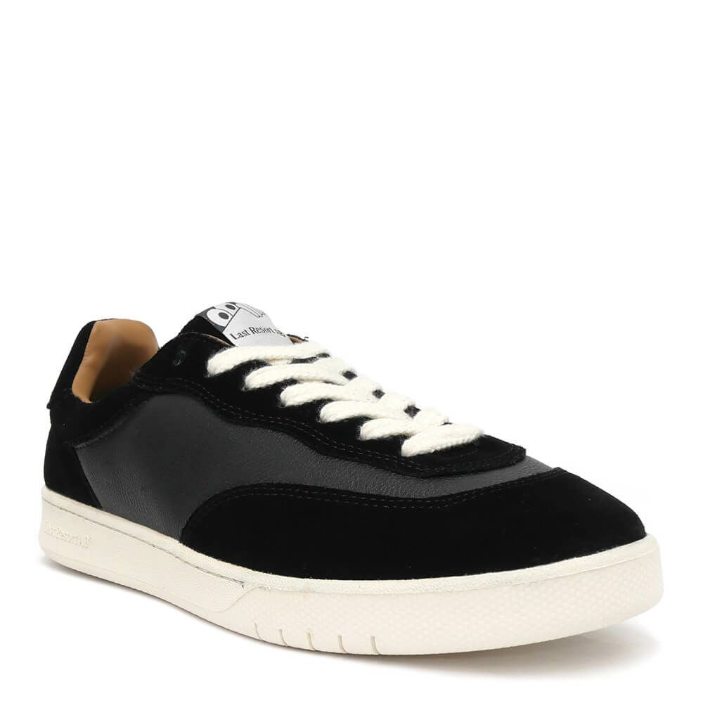 LAST RESORT AB SHOES ラストリゾートエービー シューズ スニーカー CM001 LEATHER/SUEDE LO BLACK/WHITE スケートボード スケボー