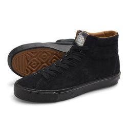 LAST RESORT AB SHOES ラストリゾートエービー シューズ スニーカー VM003 SUEDE HI BLACK/BLACK スケートボード スケボー 1