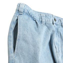 THEORIES JEANS セオリーズ パンツ ジーンズ BELVED PLEATED DENIM LIGHT WASH BLUE スケートボード スケボー 1