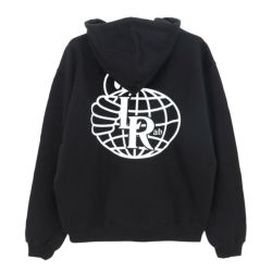 LAST RESORT AB HOOD ラストリゾートエービー パーカー ATLAS MONOGRAM BLACK スケートボード スケボー 