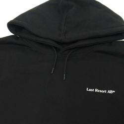 LAST RESORT AB HOOD ラストリゾートエービー パーカー ATLAS MONOGRAM BLACK スケートボード スケボー 2