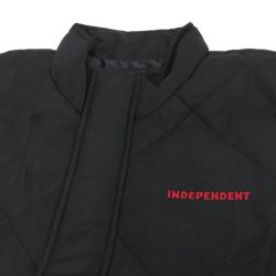  INDEPENDENT JACKET インディペンデント ジャケット HOLLOWAY VEST PUFFER BLACK スケートボード スケボー 1