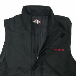  INDEPENDENT JACKET インディペンデント ジャケット HOLLOWAY VEST PUFFER BLACK スケートボード スケボー 2