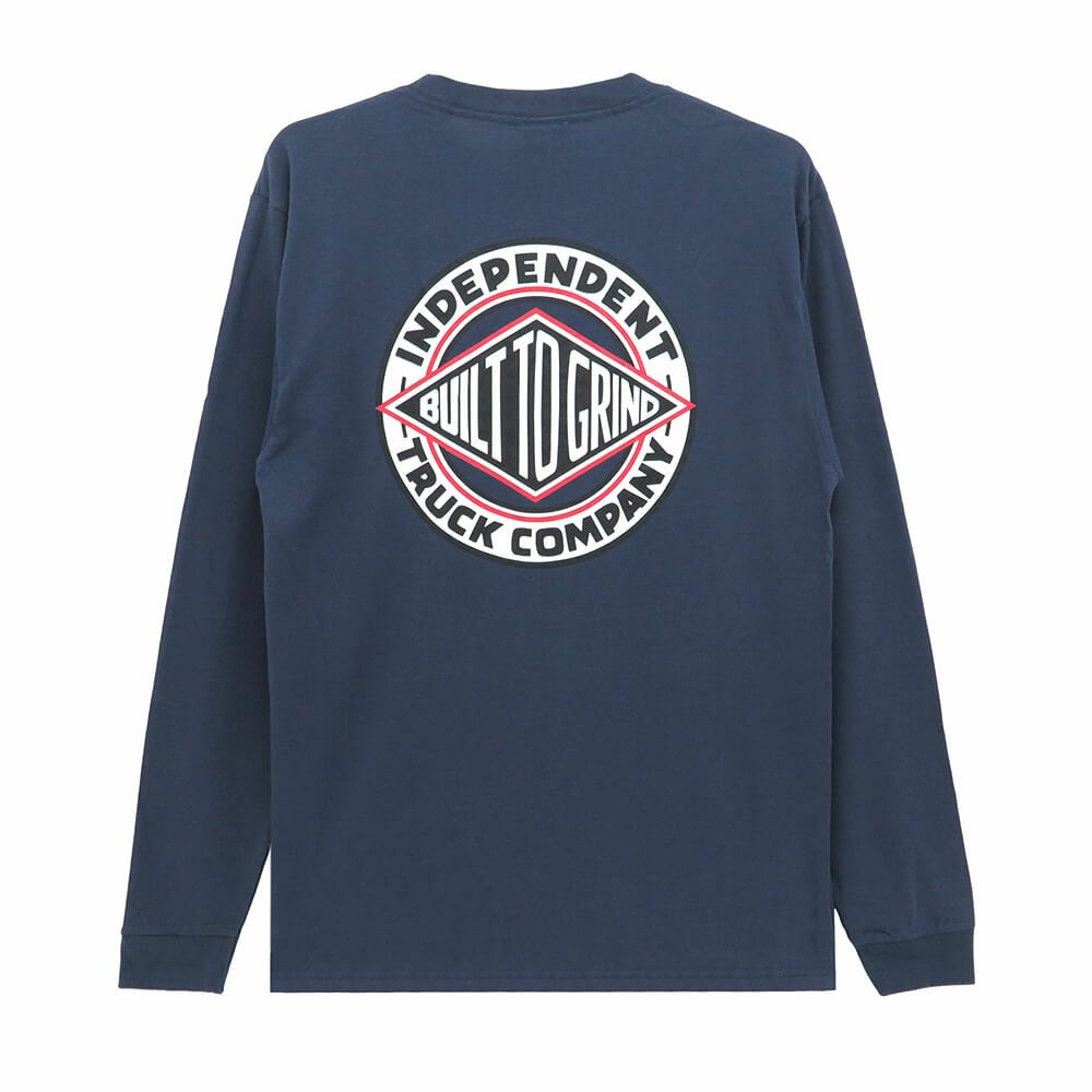  INDEPENDENT LONG SLEEVE インディペンデント ロングスリーブTシャツ BTG SUMMIT NAVY スケートボード スケボー 