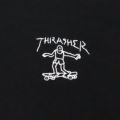 THRASHER S/S SHIRT スラッシャー 半袖シャツ LITTLE GONZ EMB POLO BLACK（US企画） スケートボード スケボー 2