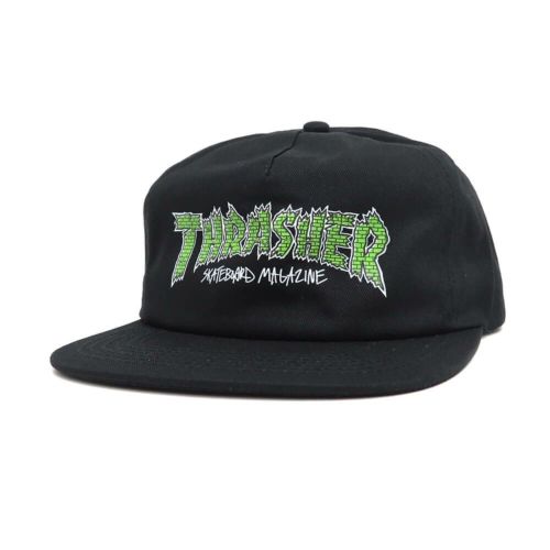 THRASHER CAP スラッシャー キャップ BRICK SNAPBACK BLACK（US企画