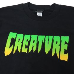 CREATURE LONG SLEEVE クリーチャー ロングスリーブTシャツ CREATURE LOGO BLACK スケートボード スケボー 1