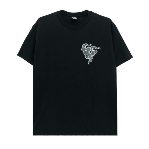 MAN WHO T-SHIRT マンフー Tシャツ 風と共に BLACK スケートボード