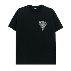 MAN WHO T-SHIRT マンフー Tシャツ 風と共に BLACK スケートボード スケボー 1