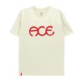 ACE T-SHIRT エース Tシャツ RINGS NATURAL スケートボード スケボー 