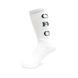 CHAOS FISHING CLUB SOCKS カオスフィッシングクラブ ソックス 靴下 1 PACK LOGO WHITE スケートボード スケボー 1